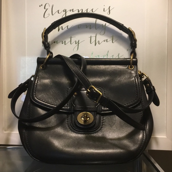 Coach Handbags - Black Coach Willis handbag - 70 Anniversary